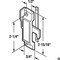 Prime-Line Sash Lock, 5/8in Latch Projection, Fits Vinyl and Aluminum Sliding Windows, Diecast Zinc, White F 2594 - alternate 2